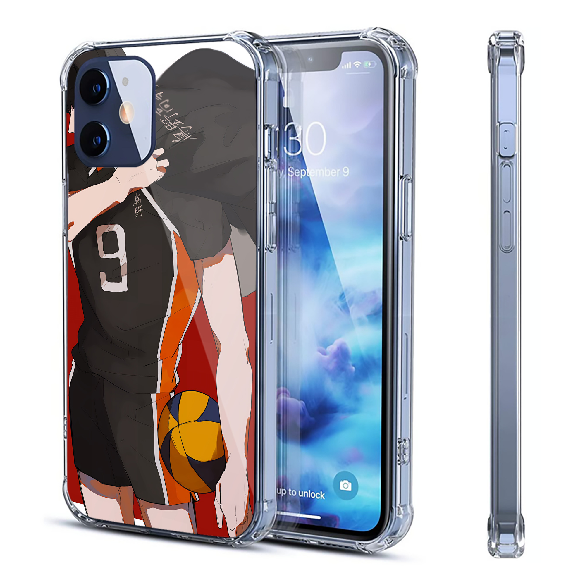 （画像用） ハイキュー!! Haikyu!! 【iPhone 12シリーズ対応】透明スマホケース（クリアソフトケース）